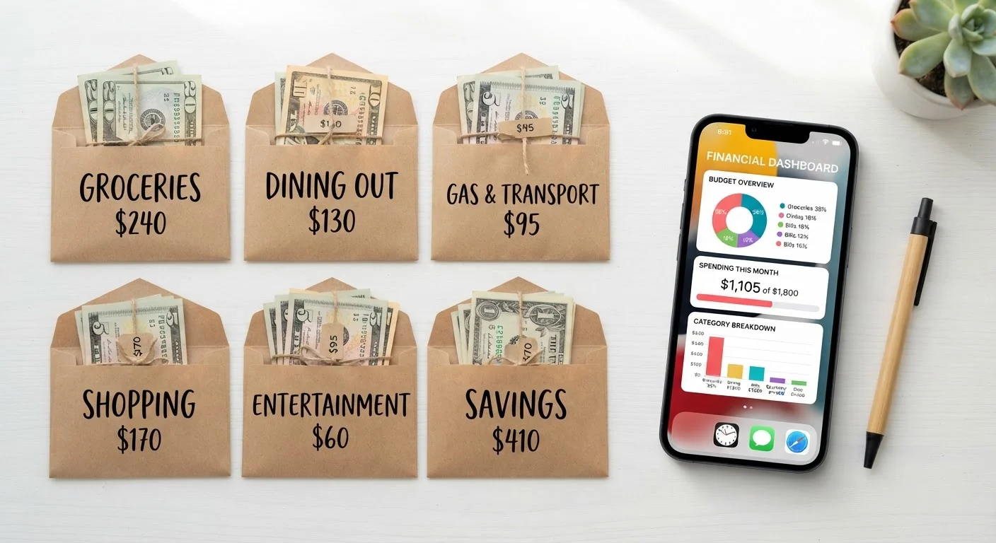 Envelope Budgeting vs. Digital Spending Trackers