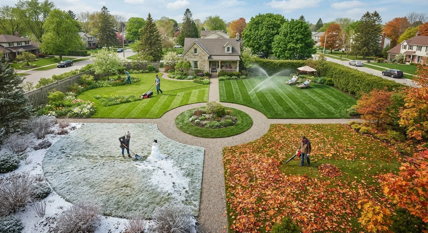 Lawn Care Through the Seasons: A Year-Round Maintenance Calendar