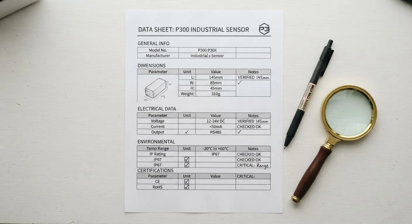 The Anatomy of a Product Specification Sheet
