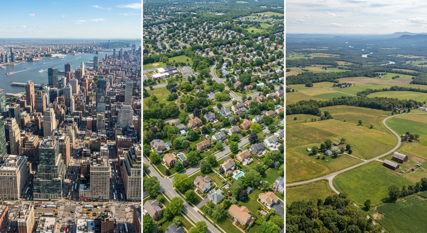 Urban, Suburban, and Rural Housing Markets: A Side-by-Side Look at How They Differ